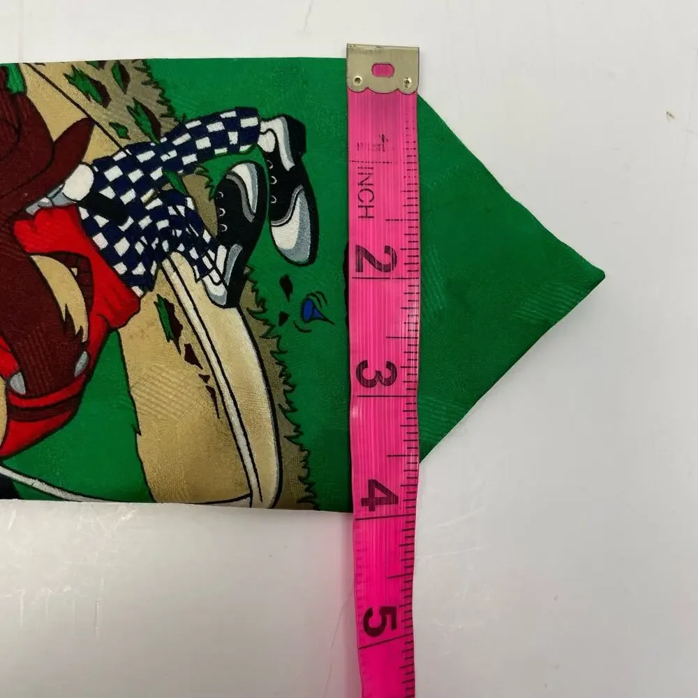 Vintage Looney Tunes Mania | Taz Golf Warner Bros 90's Neck Tie